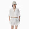 Shop Alexander Wang Black & White Pajama-style Shirt