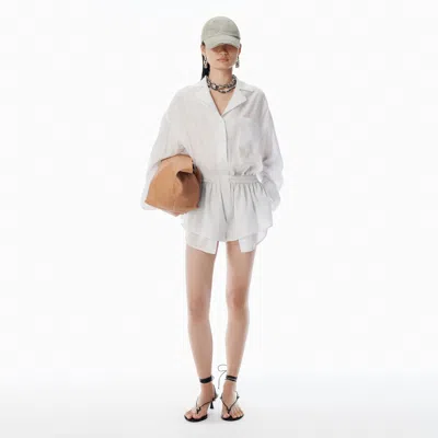 Alexander Wang Black & White Pre-styled Pajama Romper