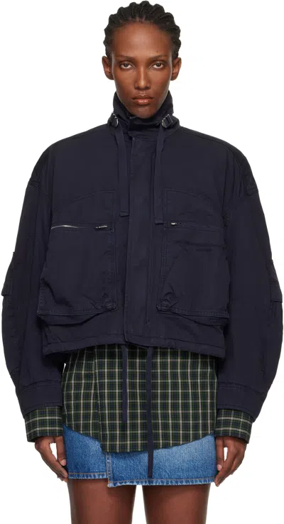 Alexander Wang Black Articulated Cargo Jacket