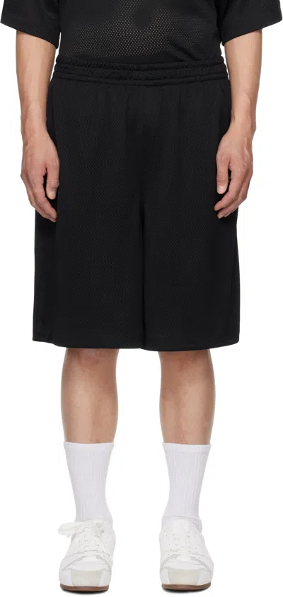 Alexander Wang Black Athletic Mesh Logo Basketball Shorts