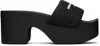 Alexander Wang Sandalo Slide Platform Con Logo In Black