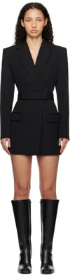 Alexander Wang Belted Blazer Mini Dress In Black