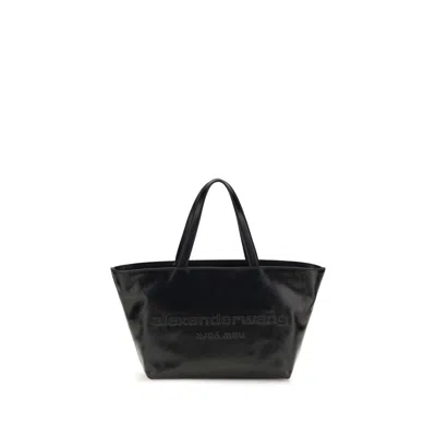 Alexander Wang Black Calf Leather Bos Taurus Shoulder Bag