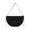 Alexander Wang Black Canvas Large Bo Shoulder Bag In Black