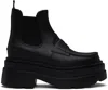 Alexander Wang Black Carter 75mm Ankle Platform Rain Boots In Black