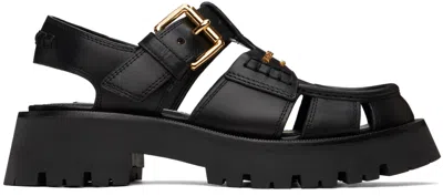 Alexander Wang Black Carter Cage Sandals In 001 Black