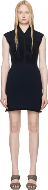 Alexander Wang Black Compact Sporty Minidress In Black