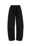 Alexander Wang Black Cotton Blend Joggers In Black