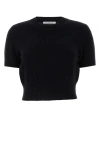 ALEXANDER WANG BLACK COTTON BLEND SWEATER