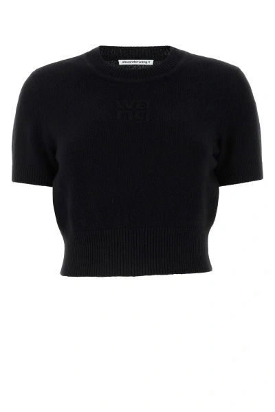 Alexander Wang Black Cotton Blend Sweater