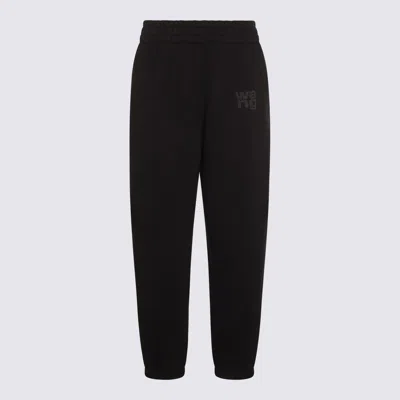 Alexander Wang Essential Terry Classic Cotton Sweatpant In Black