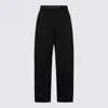 Alexander Wang Black Cotton Logo Pants In Black