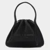 Alexander Wang Black Cotton Ryan Large Satchels In Black