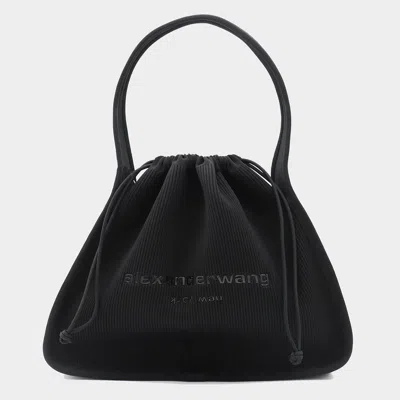 ALEXANDER WANG ALEXANDER WANG BLACK COTTON RYAN LARGE SATCHELS