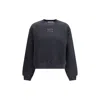 Alexander Wang Relaxed Fit Crew Sweatshirt With Puff Paint Logo