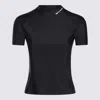 Alexander Wang Stand-collar Short-sleeved Shirt In Black