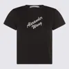 Alexander Wang Black Cotton T-shirt In Black