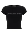 Alexander Wang T-shirt E Polo Nero In Black