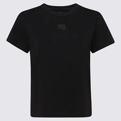 ALEXANDER WANG ALEXANDER WANG BLACK COTTON T-SHIRT