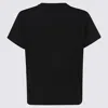 Alexander Wang Black Cotton T-shirt In Black