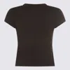 Alexander Wang Black Cotton T-shirt In Black