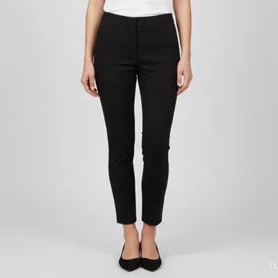 Pre-owned Alexander Wang Black Crepe And Knit Paneled Trousers S