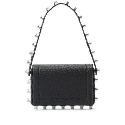 Alexander Wang Roz Studded Leather Shoulder Bag In Black