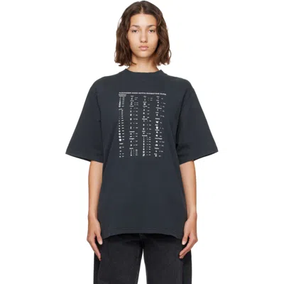 Alexander Wang Black Crystal Hotfix Graphic T-shirt