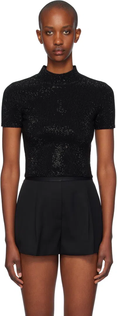 Alexander Wang Black Crystal Hotfix T-shirt