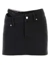 Alexander Wang Trendy Mini Denim Skirt In Washedblack