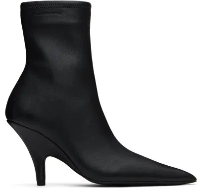 ALEXANDER WANG BLACK DIABLO ANKLE BOOTS