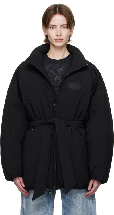 Alexander Wang Black Dome Logo Patch Down Jacket