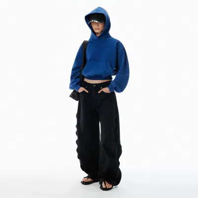 Alexander Wang Black Expandable Basketball Mesh Jeans