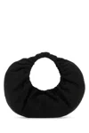 Alexander Wang Black Fabric Crescent Small Handbag In Black