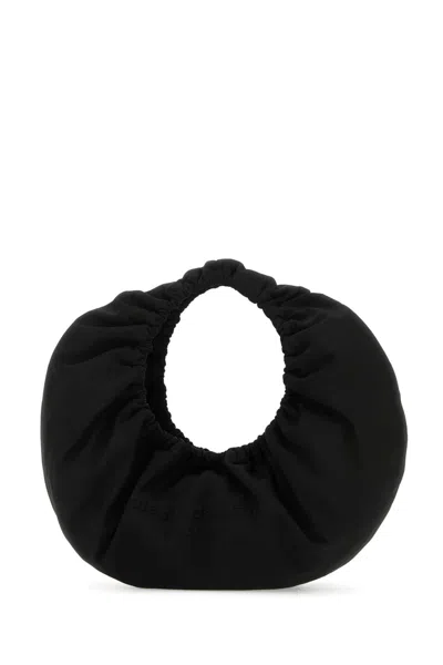 Alexander Wang Black Fabric Crescent Medium Handbag