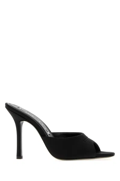 Alexander Wang Black Fabric Mules