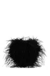 Alexander Wang Heart Feathered Satin Insert Clutch