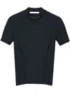 Alexander Wang Logo Rashguard Short-sleeved Top In Black