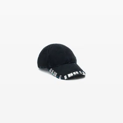 Alexander Wang Black Graffiti Logo Baseball Cap