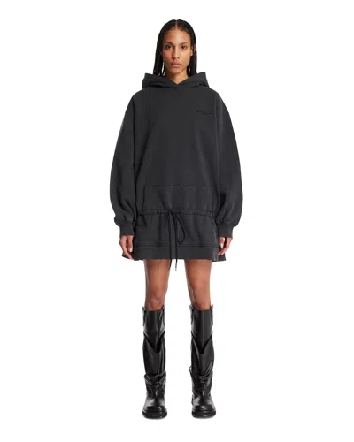 Alexander Wang Alexanderwang. T Dropped Waist Hoodie Dress In Gray