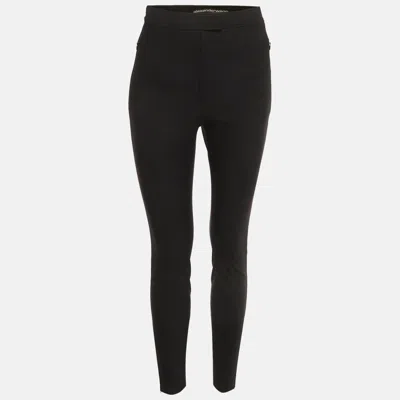 Alexander Wang Black Jersey Zip Detail Pants In Multi