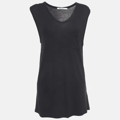 Alexander Wang Black Knit Pocket Detail Tank Top