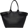 Alexander Wang Black Large Leather Rhett Tote In Black