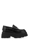 Alexander Wang ‘carter' Logo Leather Platform Loafers In Black