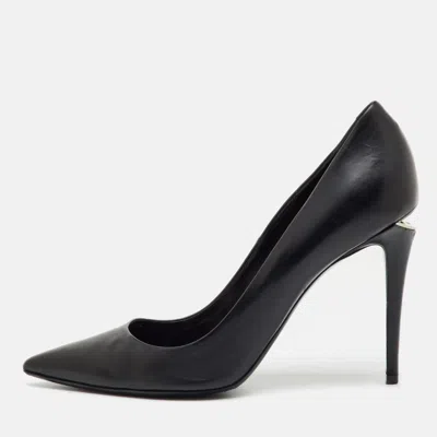 Alexander Wang Black Leather Pointed Toe Pumps In Red