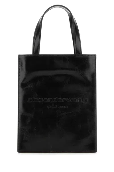 ALEXANDER WANG BLACK LEATHER SMALL PINCH HANDBAG