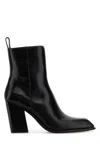 Alexander Wang Leather Throttle Ankle Boots