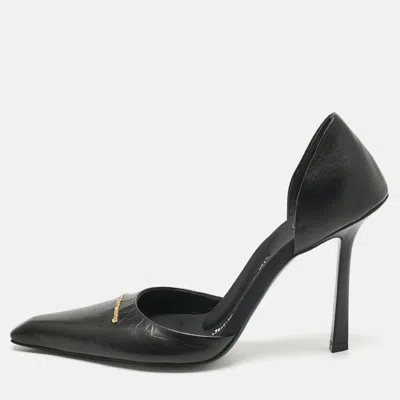 Pre-owned Alexander Wang Black Leather Viola Pumps Size 40