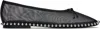 Alexander Wang Lina Studded Mesh Ballet Flats In Black