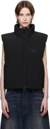 Alexander Wang High Collar Padded Down Jacket In Black